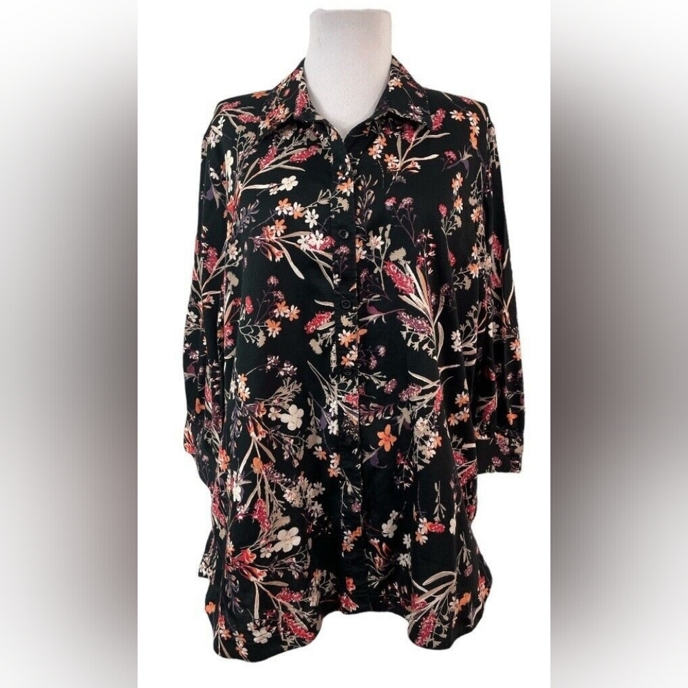 Coldwater Creek - Floral Blouse - 2X